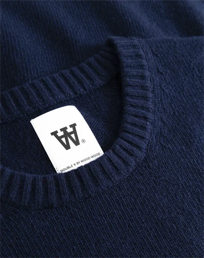 Wood Wood - WWTal Crew Neck Strik - Outer Space